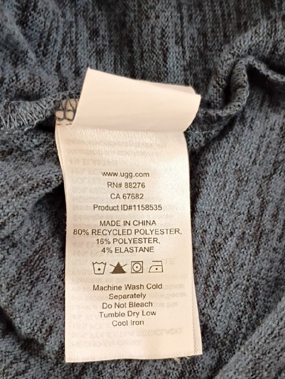 UGG Pajama Set Size XL Slate Blue Long Sleeve - Picture 7 of 11